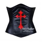 Black Leather with Red Cross 