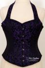 Black/Purple Brocade 200 with Halter