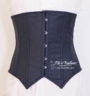 Mens Dark Grey Pinstripe Underbust - 
